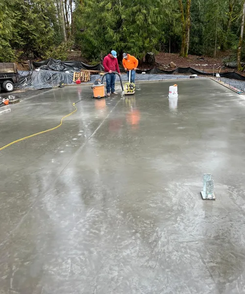 Hard Trowel Shop Slab , Saw Cut Control Joints in Sammamish 